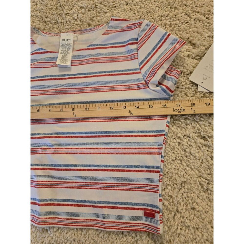 Roxy Women's Striped Crop Swim Suit Top Size Large NWT - Picture 10 of 10